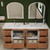 Louver 72" Freestanding Bathroom Vanity with Acrylic Double Sink