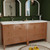 Louver 72" Freestanding Bathroom Vanity with Acrylic Double Sink