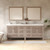 Louver 84" Freestanding Bathroom Vanity with Acrylic Double Sink