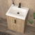 Maze 24" Freestanding Bathroom Vanity with Reinforced Acrylic Sink