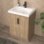 Maze 24" Freestanding Bathroom Vanity with Reinforced Acrylic Sink
