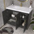 Maze 42" Freestanding Bathroom Vanity with Reinforced Acrylic Sink (Left Door)