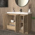 Maze 42" Freestanding Bathroom Vanity with Reinforced Acrylic Sink (Left Door)