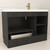 Maze 48" Freestanding Bathroom Vanity with Reinforced Acrylic Sink