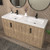 Maze 60" Freestanding Bathroom Vanity with Reinforced Acrylic Double Sink