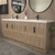 Maze 84" Freestanding Bathroom Vanity with Reinforced Acrylic Double Sink