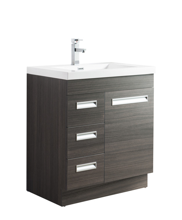 Aegis 30" Freestanding Left Side Modern Vanity