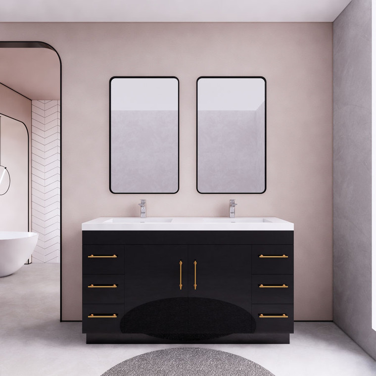 Eliza 60'' Freestanding Vanity With Double Sink
