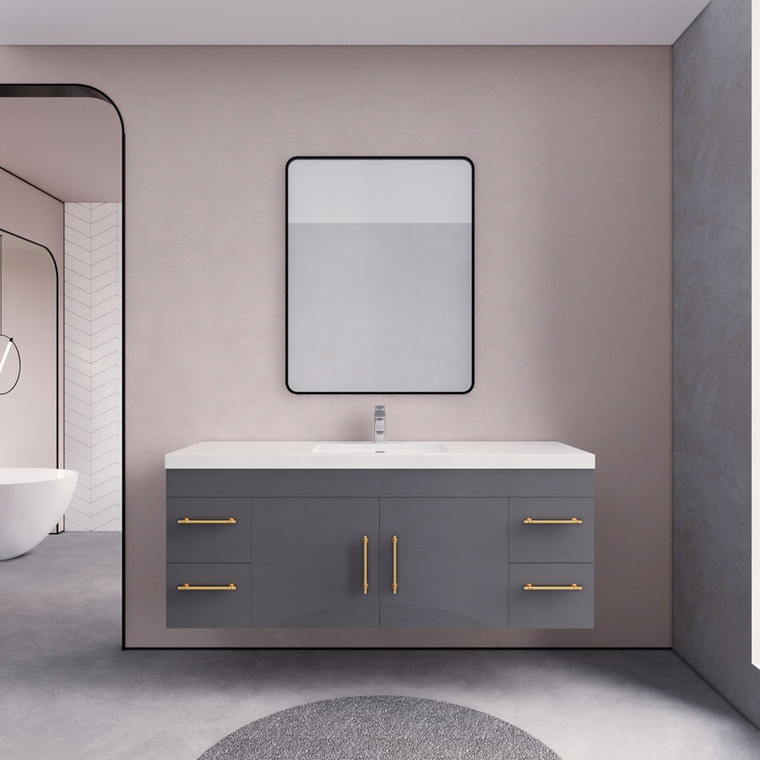 Eliza 60'' Wall Mounting Vanity With Single Sink