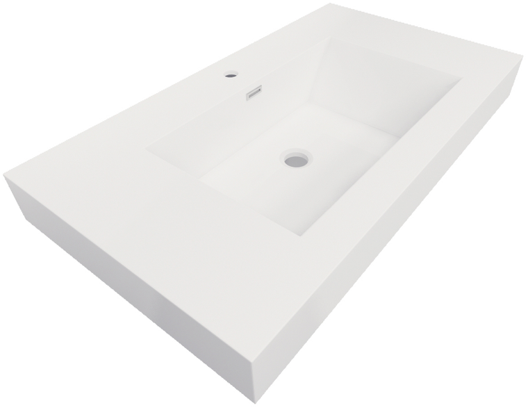 NOBLE 36" Inch Acrylic Top in High Gloss White