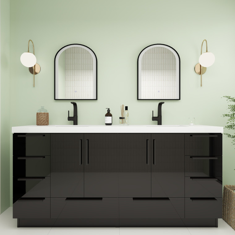 Carla 72" Freestanding Bathroom Vanity with Double Sink