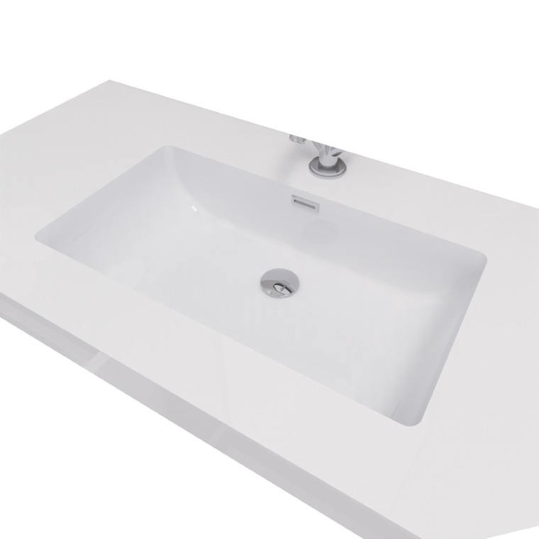 MIA 42'' Acrylic Top in High Gloss White