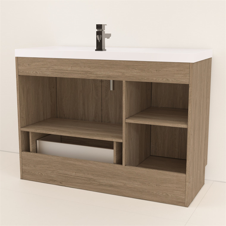 Maze 48" Freestanding Bathroom Vanity with Reinforced Acrylic Sink
