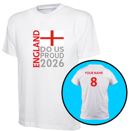 England Do Us Proud Mens World Cup 2026 Football Supporters T-Shirt