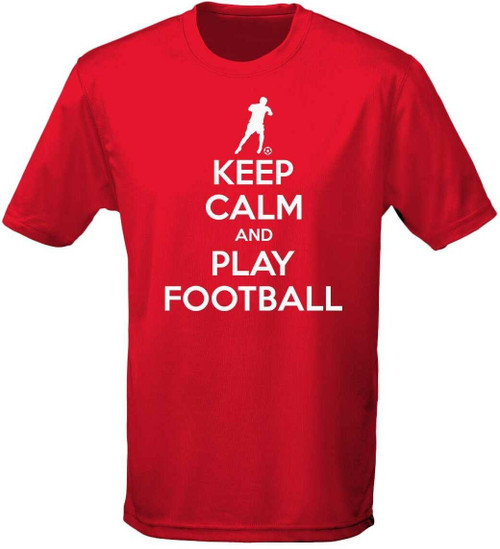 swagwear Keep Calm And Play Football Mens T-Shirt 10 Colours S-3XL by swagwear