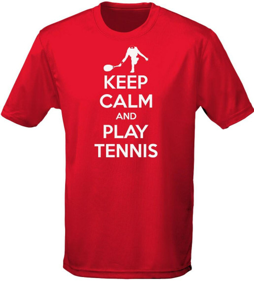 swagwear Keep Calm And Play Tennis Mens T-Shirt 10 Colours S-3XL by swagwear