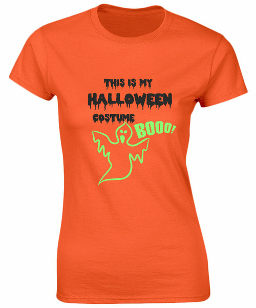 swagwear This Is My Halloween Costume Fancy Dress Glow In The Dark Halloween Womens T-Shirt 8 Colours 8-20 by swagwear