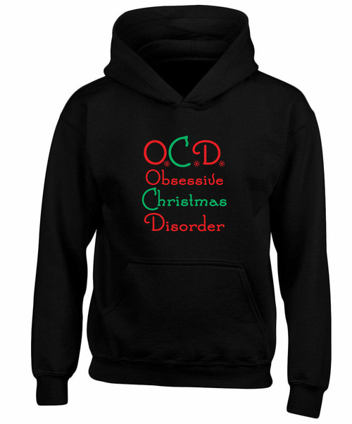 swagwear OCD Obsessive Christmas Disorder Xmas Kids Hoodie 10 Colours S-XL by swagwear