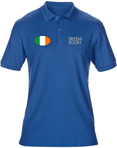 swagwear Embroidered Irish Rugby Ireland Mens Polo T-Shirt 6 Colours S-5XL by swagwear