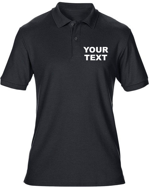 swagwear Printed Your Text Custom Personalised Workwear Mens Polo T-Shirt 6 Colours S-5XL by swagwear