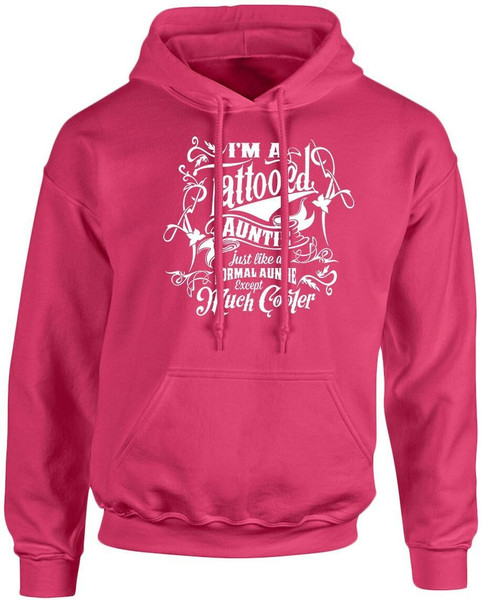 swagwear Im a Tattooed Auntie Except Much Cooler Unisex Hoodie 10 Colours S-5XL by swagwear