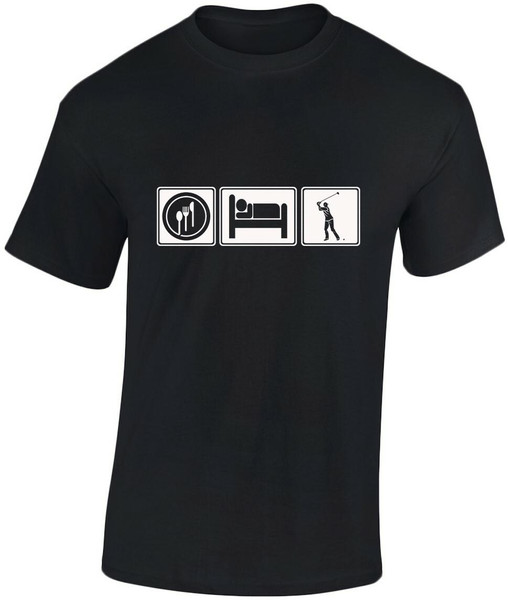 swagwear Eat Sleep Golf Mens T-Shirt 10 Colours S-3XL by swagwear