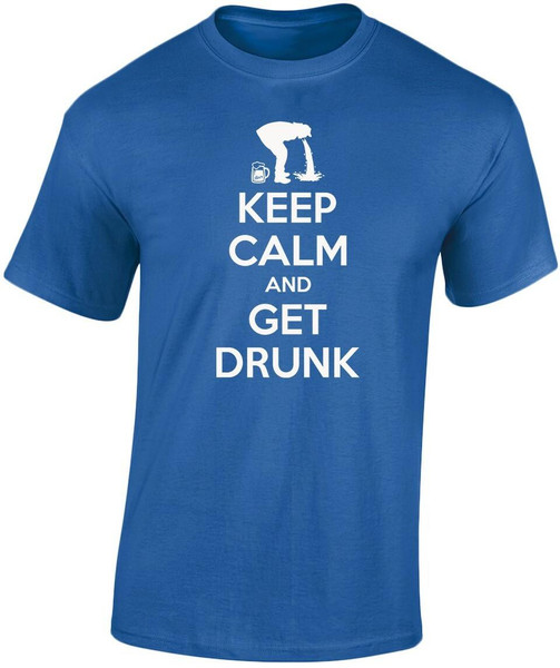 swagwear Keep Calm And Get Drunk Mens T-Shirt 10 Colours S-3XL by swagwear