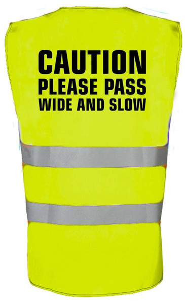 swagwear Caution Please Pass Wide And Slow Equestrian Kids Horse Riding Hi Vis Vest 4 Colours by swagwear