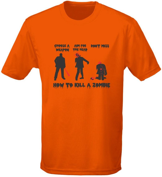 swagwear How To Kill A Zombie Gaming Mens T-Shirt 10 Colours S-3XL by swagwear