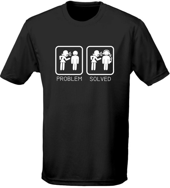 swagwear Wife Nagging Humour Problem Solved Mens T-Shirt 10 Colours S-3XL by swagwear