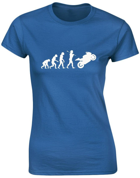 swagwear Bikes Motorbikes Evo Evolution Womens T-Shirt 8 Colours 8-20 by swagwear