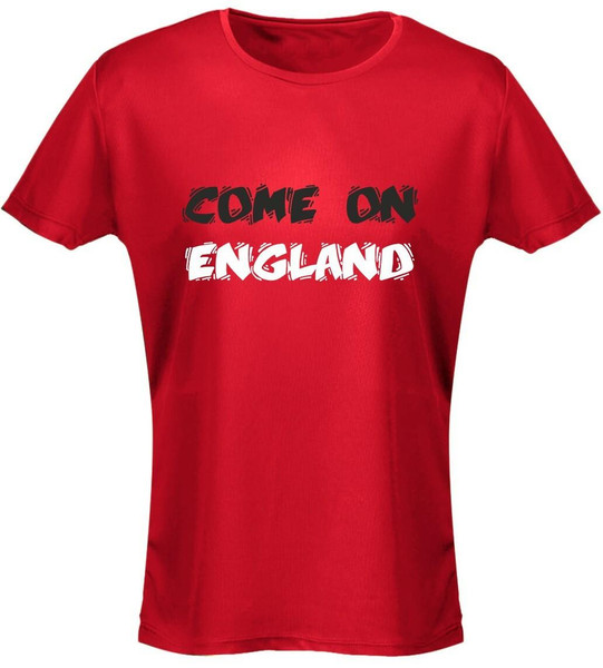 swagwear Come On England Funky Font Womens T-Shirt 8 Colours 8-20 by swagwear