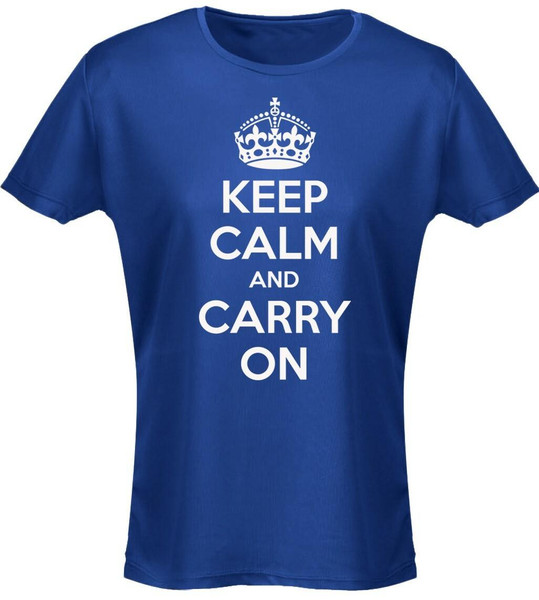 swagwear Keep Calm And Carry On Womens T-Shirt 8 Colours 8-20 by swagwear