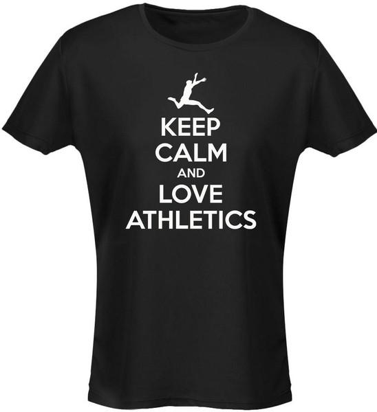swagwear Keep Calm And Love Athletics Womens T-Shirt 8 Colours 8-20 by swagwear