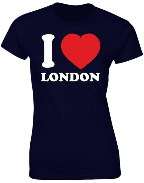 swagwear I Love London Funny Womens T-Shirt 8 Colours by swagwear