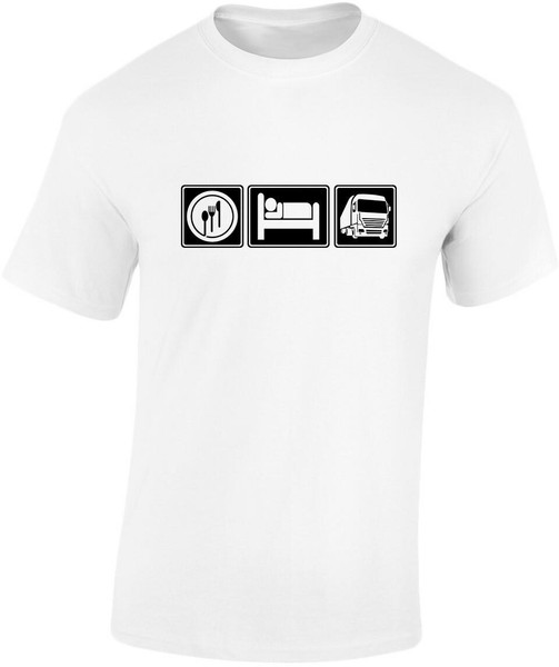 swagwear Eat Sleep Trucking Kids Unisex T-Shirt 8 Colours XS-XL by swagwear
