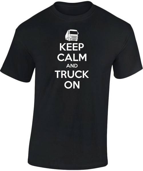 swagwear Keep Calm And Truck On Kids Unisex T-Shirt 8 Colours XS-XL by swagwear