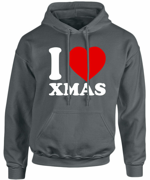 swagwear I Love Christmas Xmas Unisex Hoodie 10 Colours S-5XL by swagwear