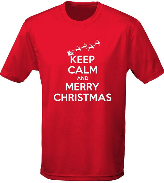 swagwear Keep Calm Merry Christmas Xmas Mens T-Shirt 10 Colours S-3XL by swagwear