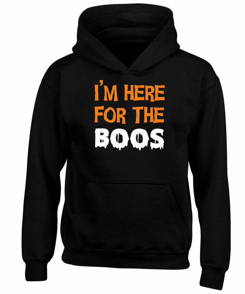 swagwear Im Here For The Boos Funny Halloween Costume Kids Hoodie 10 Colours S-XL by swagwear