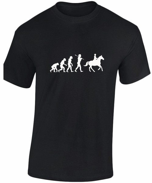 swagwear Horse Riding Evolution Evo Horse Equestrian Kids Unisex T-Shirt 8 Colours XS-XL by swagwear