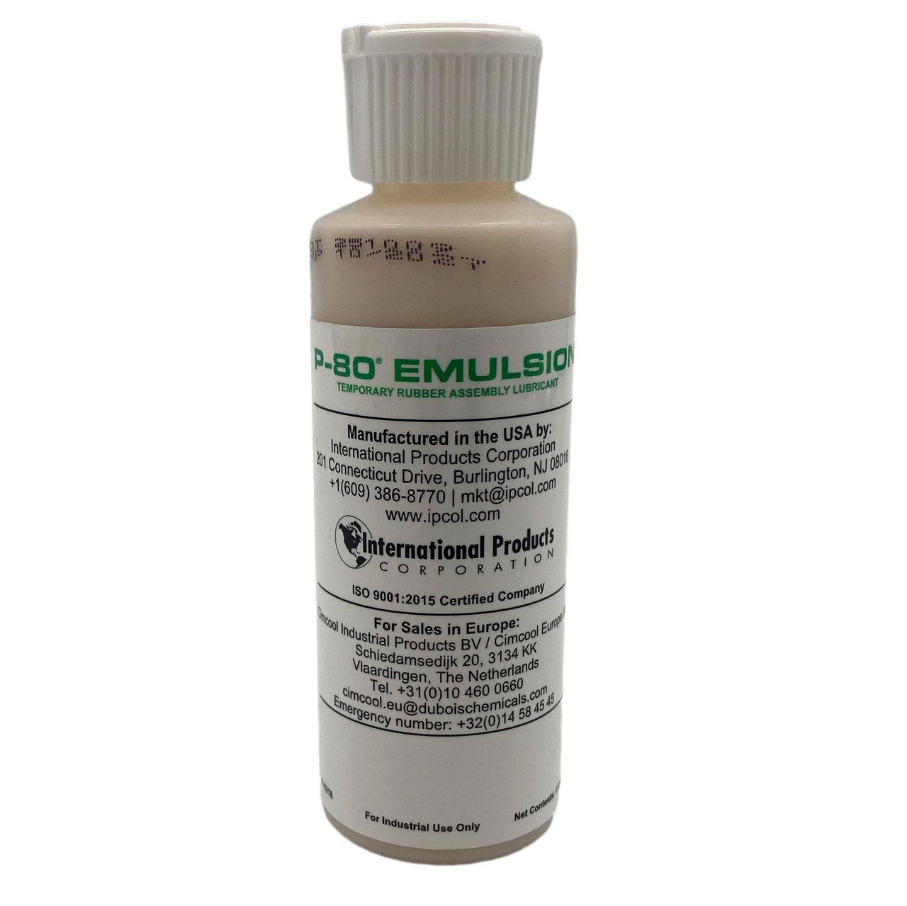 Seal Lubricant, P-80 Emulsion Lubricant 112mL Bottle - Primo Supply