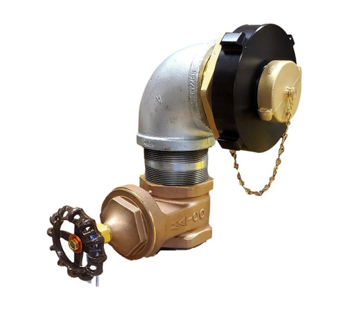 El Dorado County Standard 4" x 2.5" Drafting Hydrant Package with Gate Valve