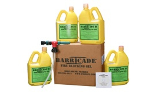 Barricade Gel Home Defense Kit with 4 Gallons BARRICADE II Gel & Applicator