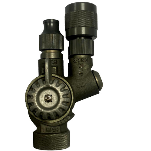 1" NPSH Wildland Twin-Tip Nozzled Fog/Stream Nozzle 10-23 gpm with Bumper