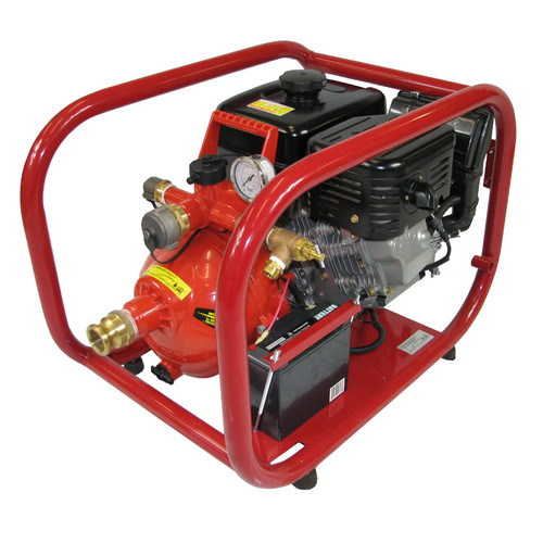 GX390 2-Stage Home Firefighting Pump System Honda w/NH Outlets Electric Starter & Battery Kit