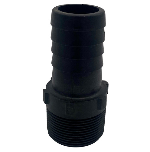 1.5" Barbed Hose x 1.5" MNPT Fitting POLY