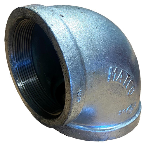 4" Elbow 90 Degree Fitting GALVANIZED