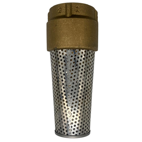 Strainer, 2" FNPT Foot Valve BRASS (LEAD FREE)