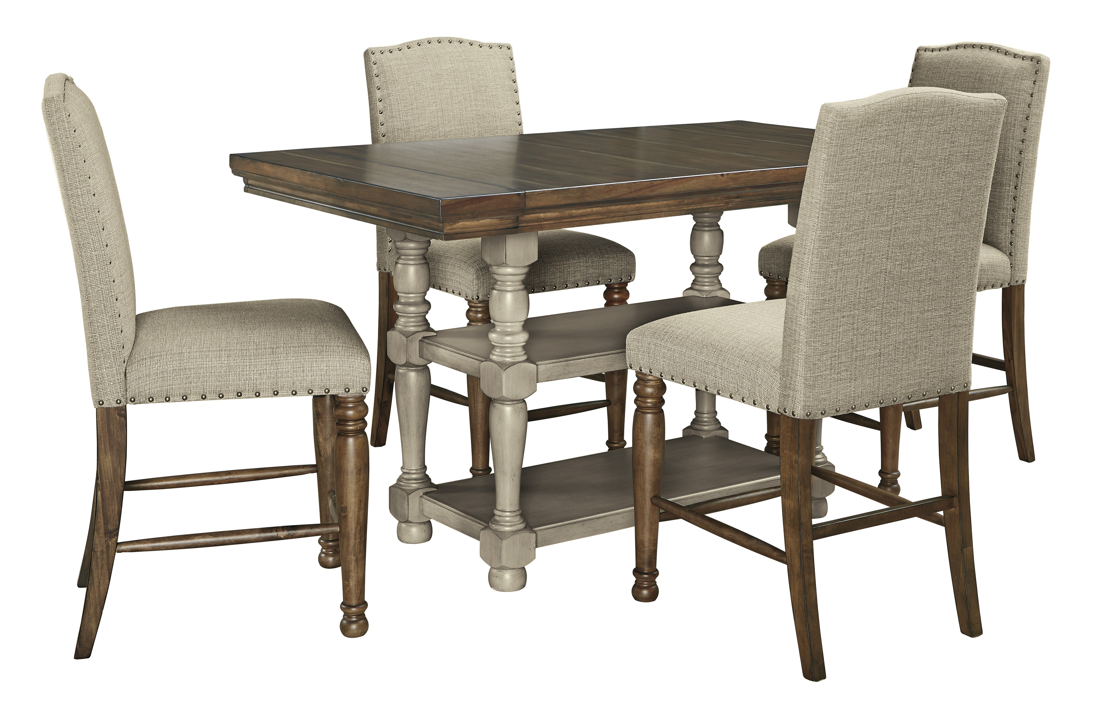 lettner counter height dining room table and bar stools